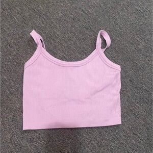 Purple Fitted Crop Top